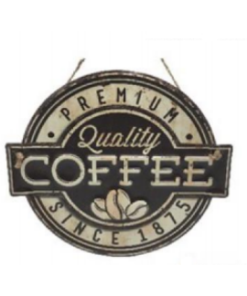 Placa de Metal Coffee