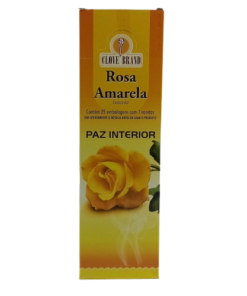 Incenso Clove Brand Rosa Amarela