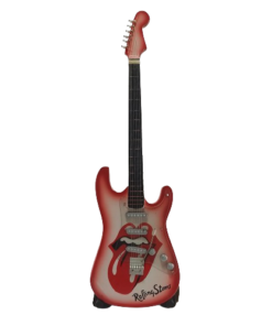 Guitarra Decoração de Madeira Rolling Stones