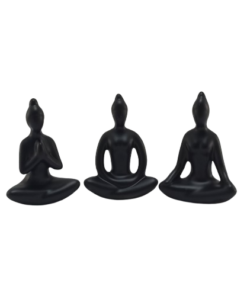 Enfeite de Resina Yoga kit c/3