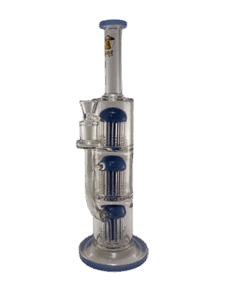 Bong de Vidro ABDZ Gold GD Tree Curve 3 Milk Blue