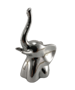 Enfeite de Porcelana Elefante Up Prata