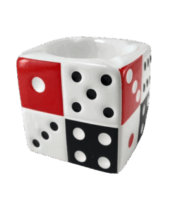 Cinzeiro de Porcelana Dado